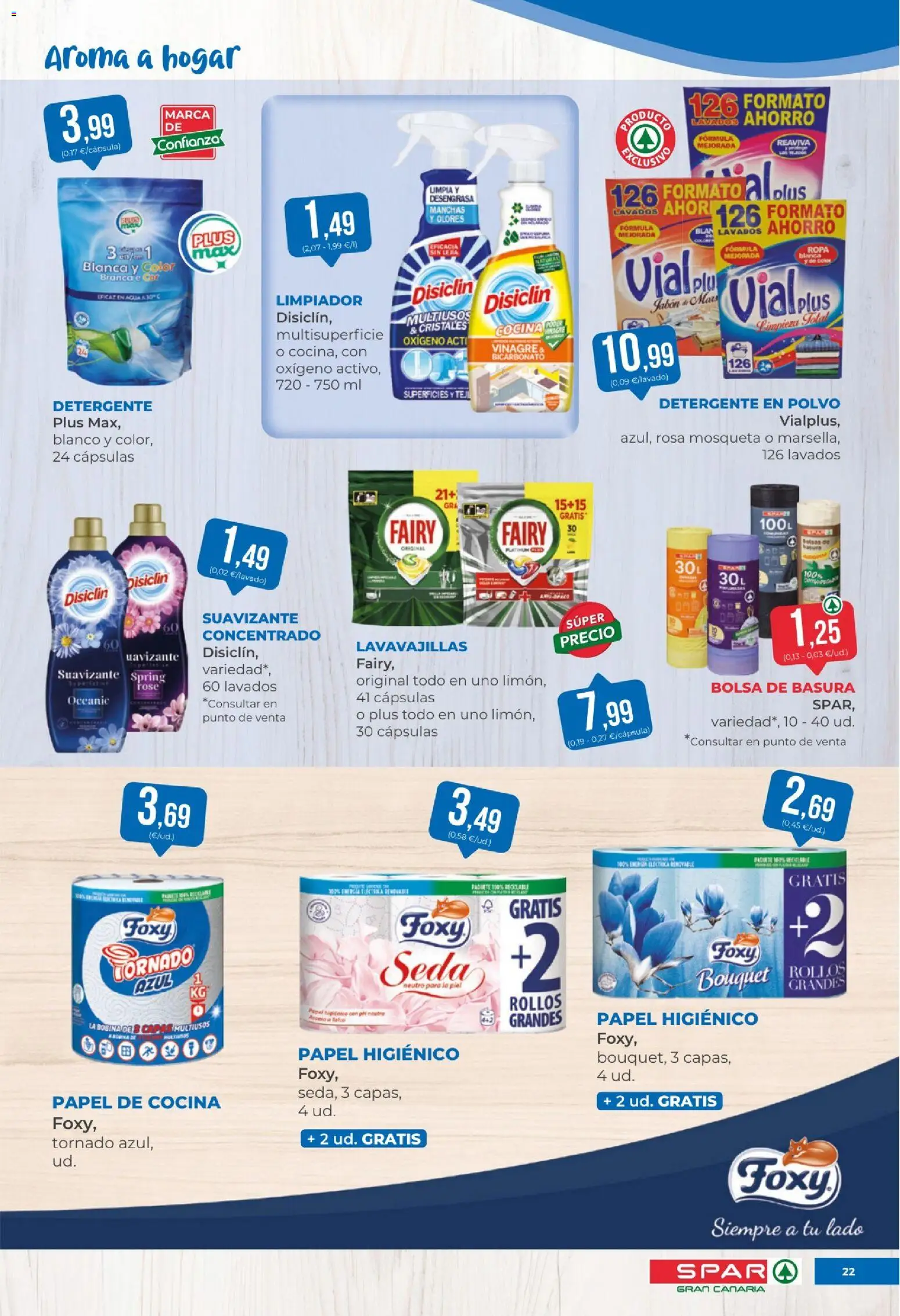 Spar folleto │ válido desde el 18/09/2026 | Página: 22 | Productos: Jabón, Papel higienico, Suavizante, Cocina