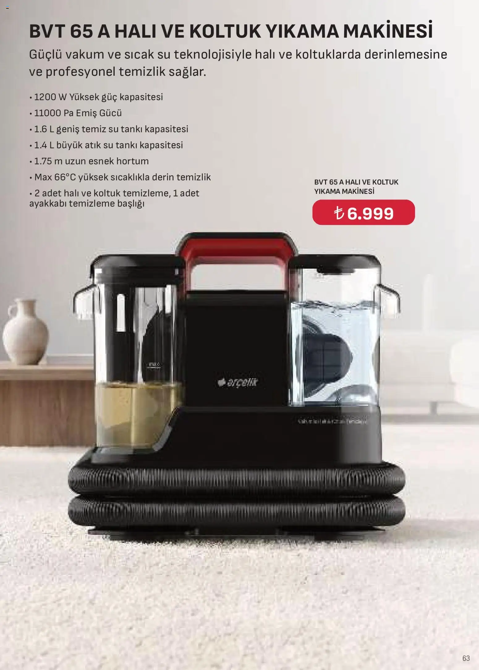 Arçelik Katalog - 01 Ekim 2026 tarihinden itibaren geçerlidir | Sayfa: 63