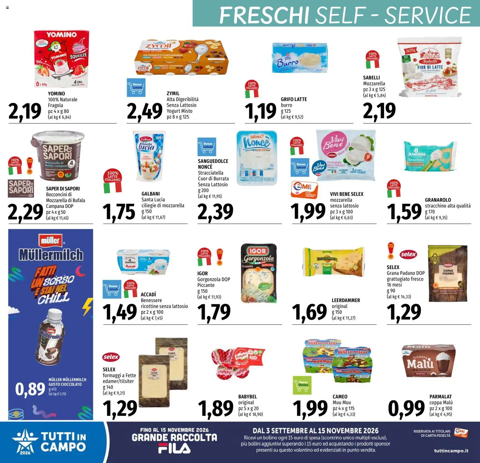 Volantino EMI del 03/09/2026 | Pagina: 20 | Prodotti: Gorgonzola, Burrata, Stracciatella, Senza lattosio