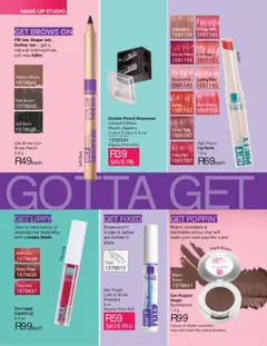 Avon specials catalogue – valid from 01/08/2026 | Page: 56 | Products: Pencil, Pencil sharpener, Mascara, Peach