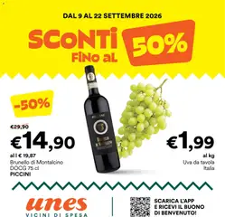 Anteprima del volantino Unes volantino valido a partire dal 09/09/2026
