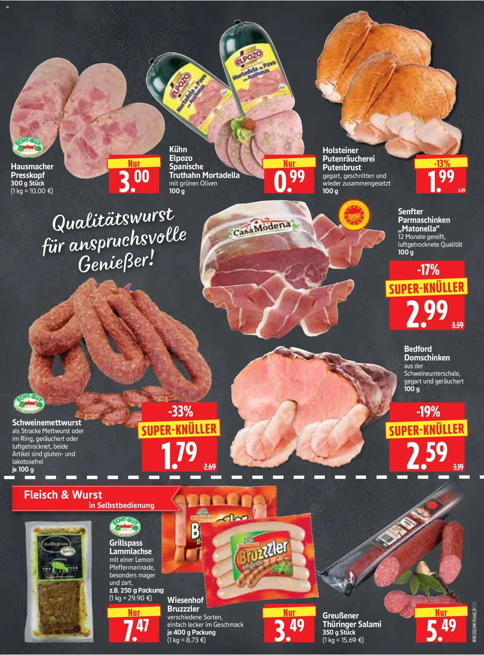 HERKULES Prospekt – gültig ab 01.06.2026 | Seite: 3 | Produkte: Wurst, Salami, Fleisch