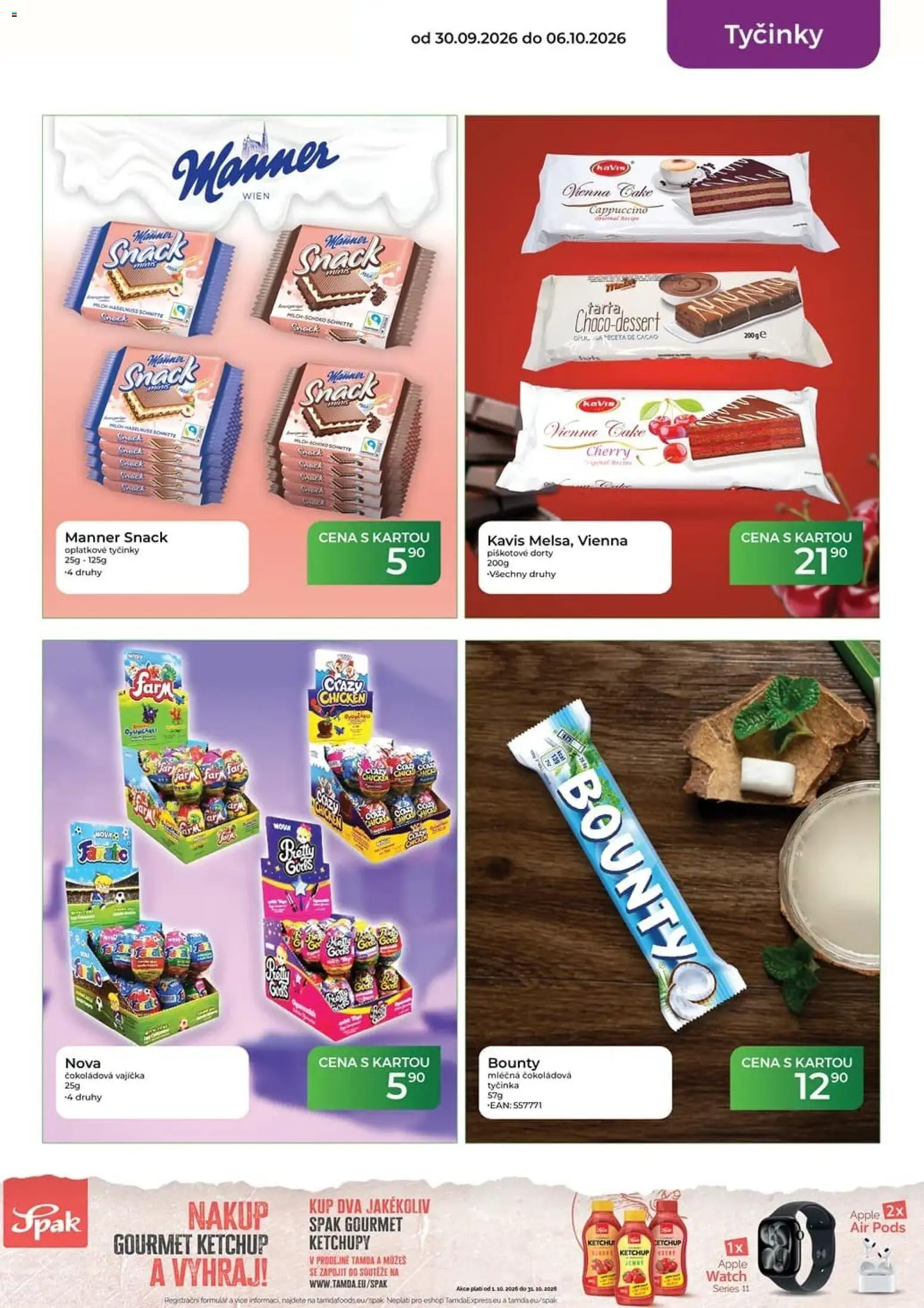 Tamda Foods leták od 30.09.2026 | Strana: 31 | Produkty: Gourmet, Tyčinky, Apple, Dorty