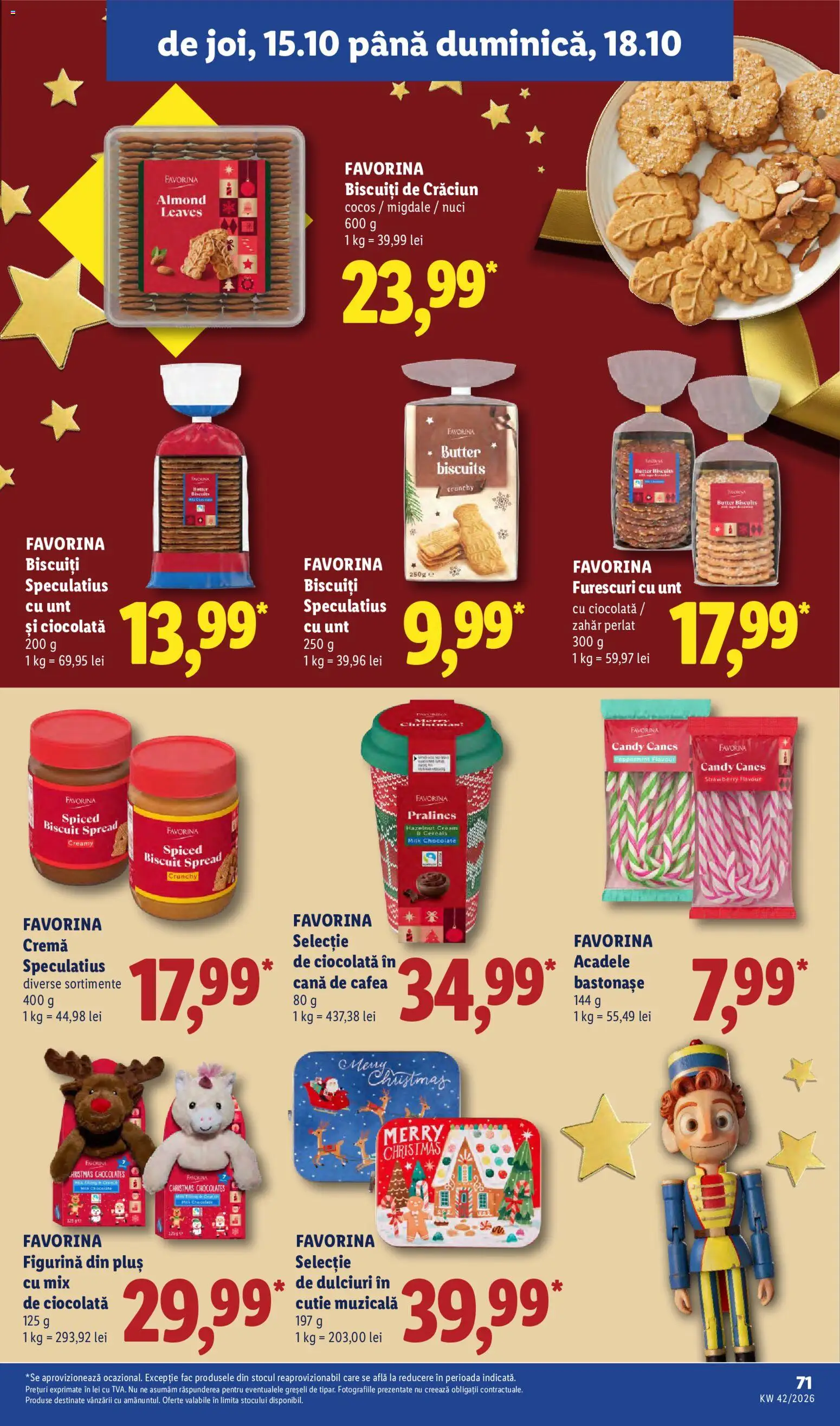Noul catalog Lidl – valabil de la 12.10.2026 | Pagină: 71 | Produse: Unt, Cafea, Zahăr, Plus