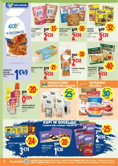 E.leclerc katalog akcije – veljaven od 09.09.2026 | Stran: 20 | Izdelki: Puding, Toast, Rogljički, Piskoti