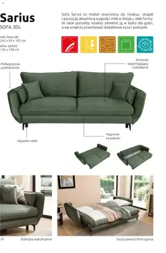 Pogląd oferty "Black Red White Gazetka - Katalog mebli wypoczynkowych Batani" - ważna od 31.05.2024 | Strona: 10 | Produkty: Pościel, Koce, Łóżko, Sofa