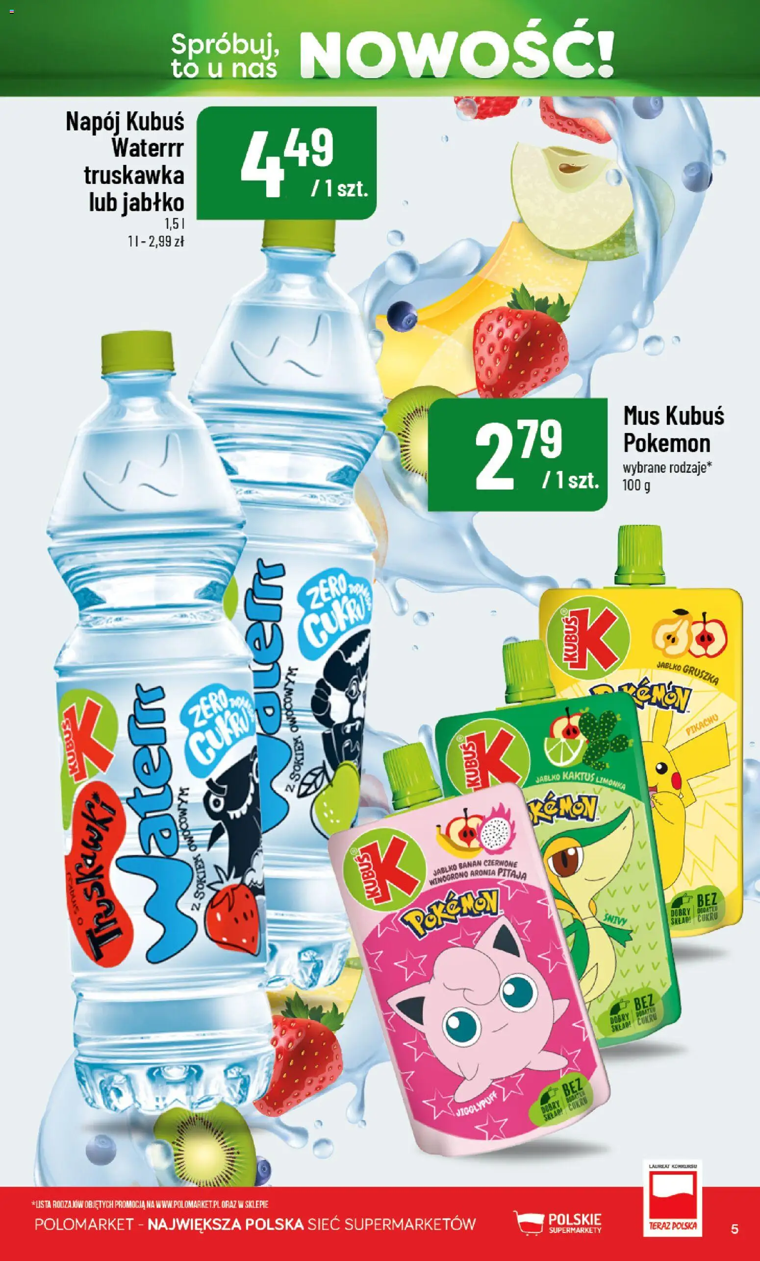 Nowa POLOmarket gazetka od jutra 19.08.2026 | Strona: 5 | Produkty: Limonka, Gruszka, Pitaja, Banan