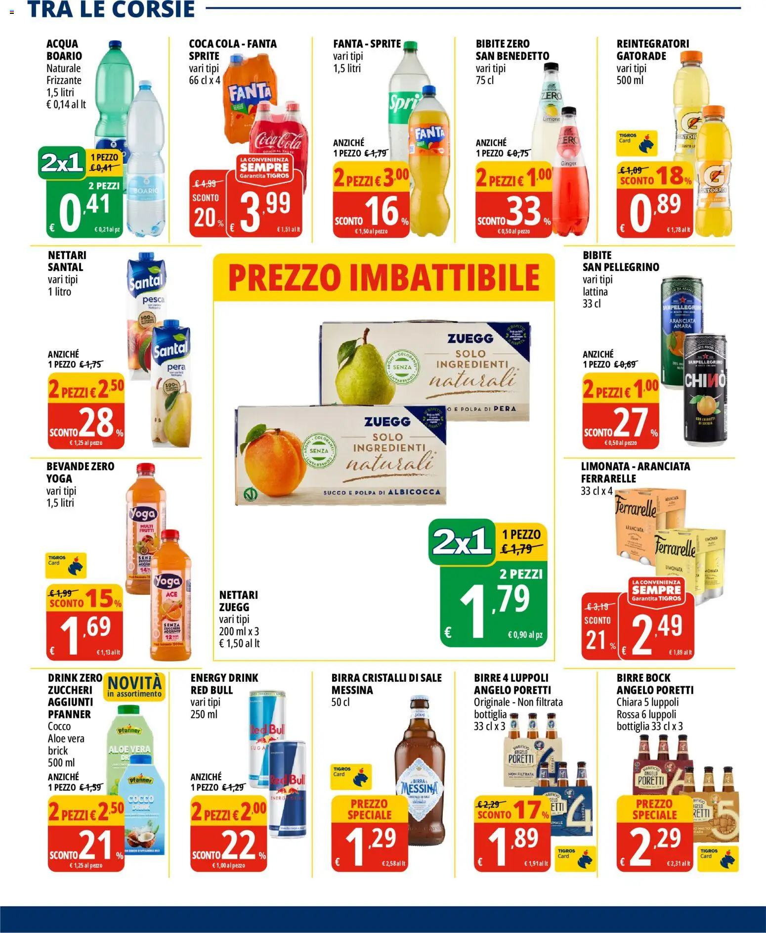 Volantino Tigros del 02/09/2026 | Pagina: 24 | Prodotti: Succo, Sale, Birra messina, Aloe vera