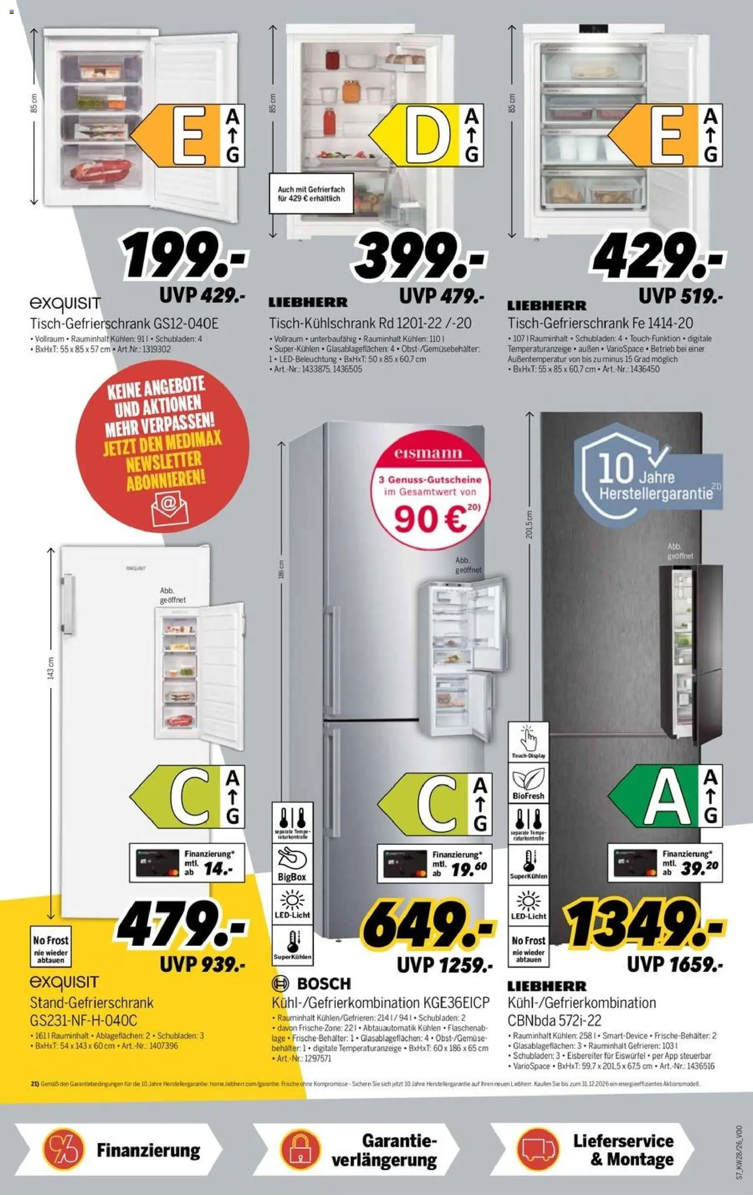 Medimax Prospekt – gültig ab 04.07.2026 | Seite: 7 | Produkte: Bosch, Liebherr