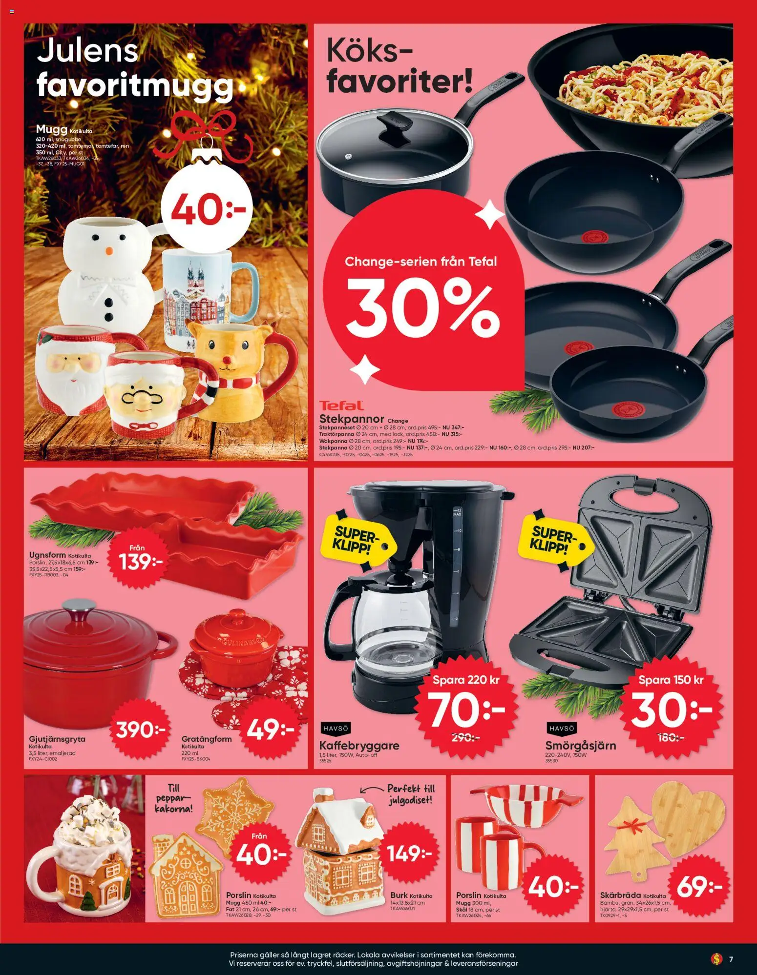 Dollar Store reklamblad aktuell från 26/10/2026 | Sida: 7 | Produkter: Gjutjärnsgryta, Galler, Peppar, Stekpanna