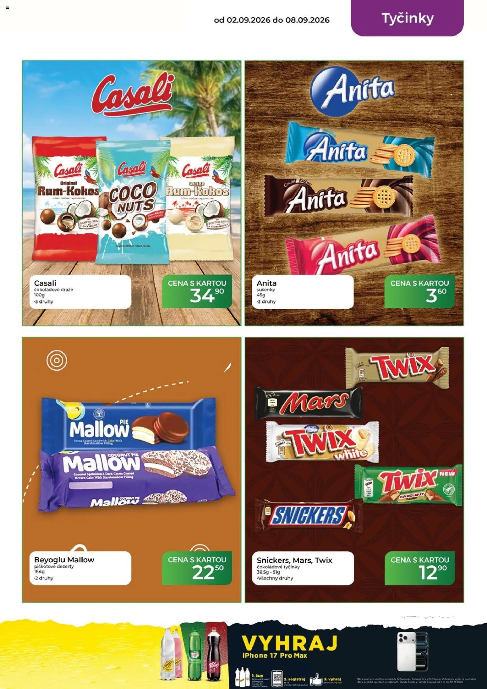 Tamda Foods leták od 02.09.2026 | Strana: 31 | Produkty: Tyčinky, Dezerty, Snickers, Sušenky