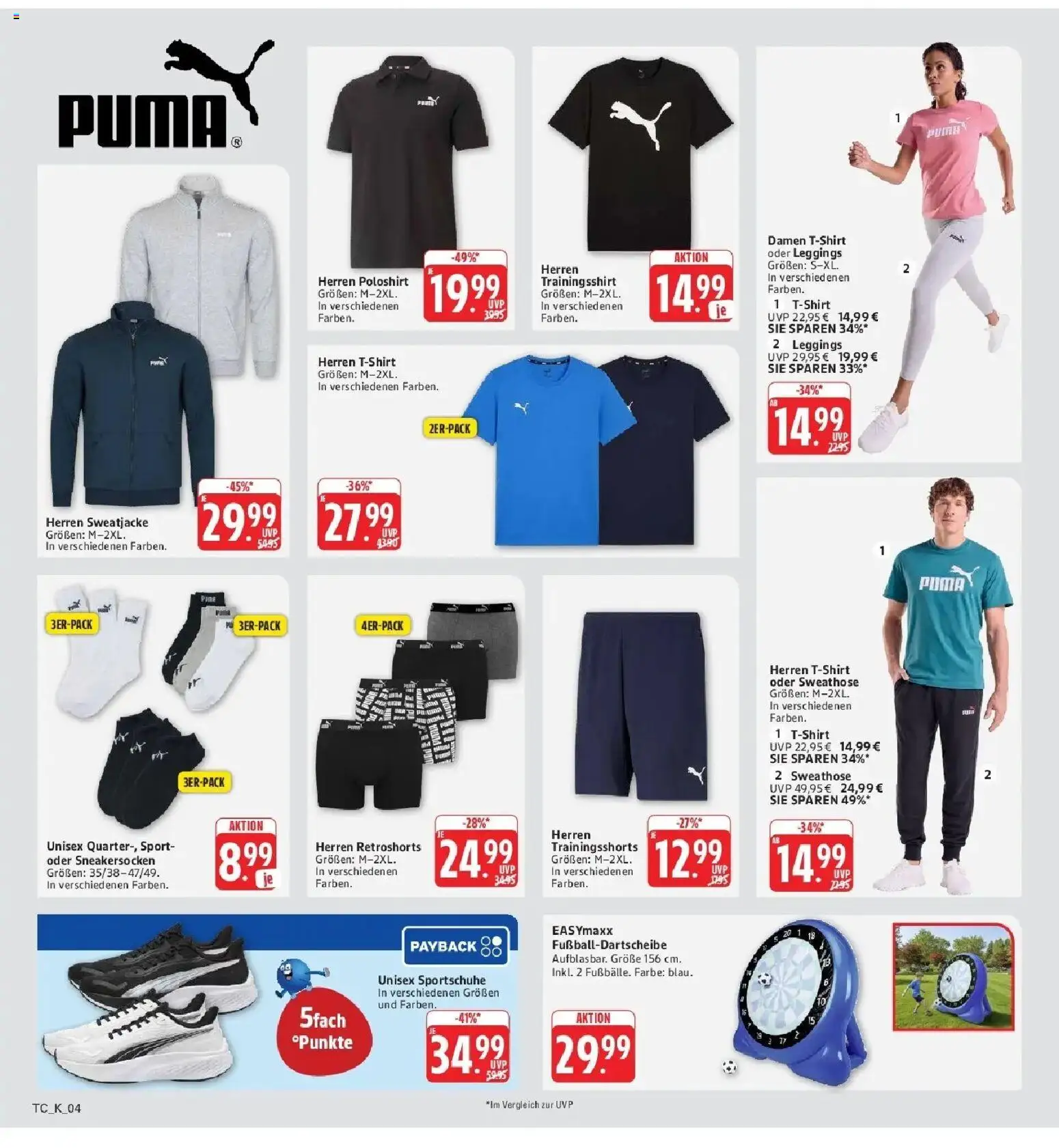 Edeka Prospekt Neu-Ulm (ab 31.08.2026) » Angebote Online | Seite: 63 | Produkte: Sweathose, Sweatjacke, Poloshirt, Leggings