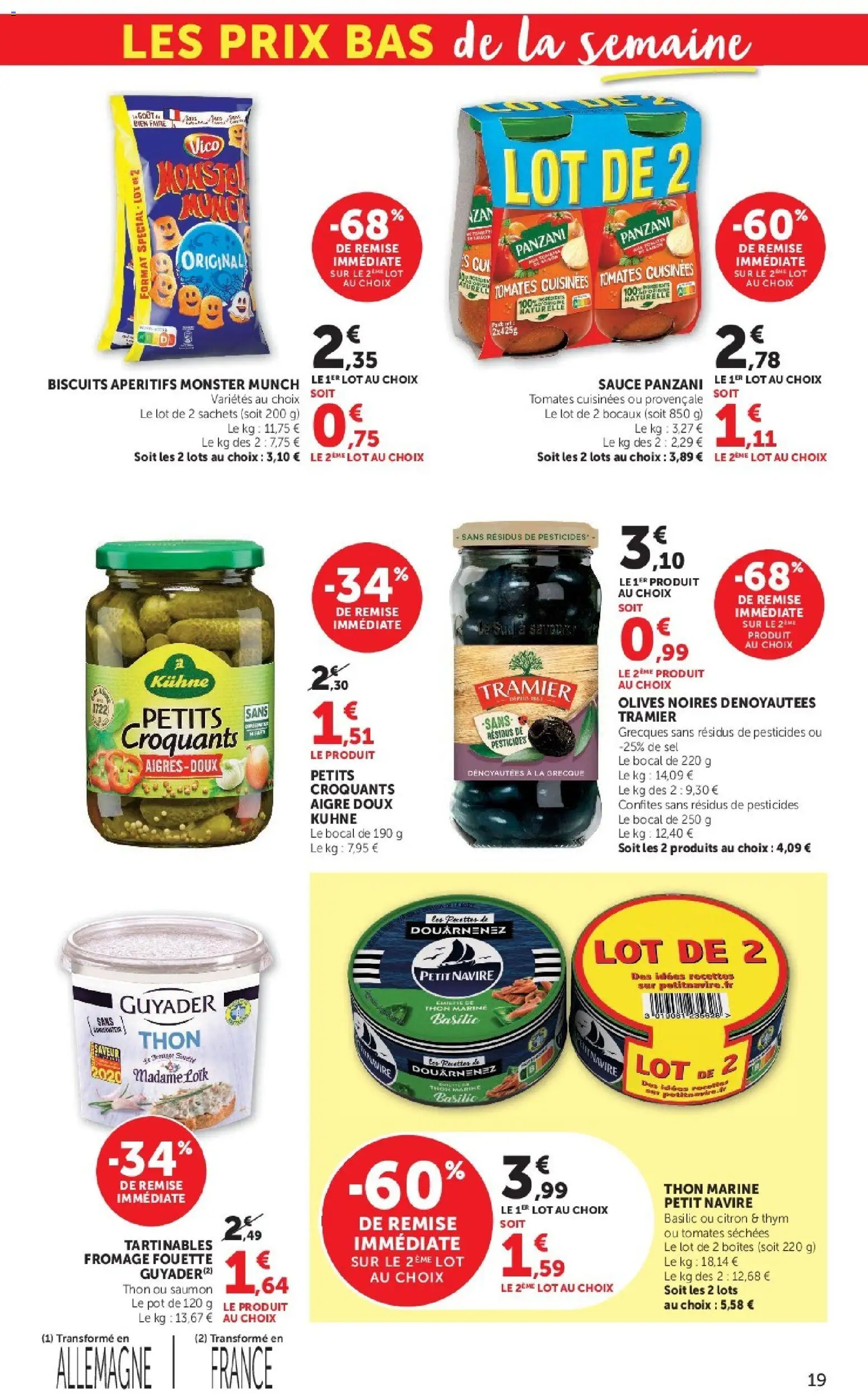 {H1} | Page: 19 | Produits: Tomates séchées, Thon, Thym, Fromage