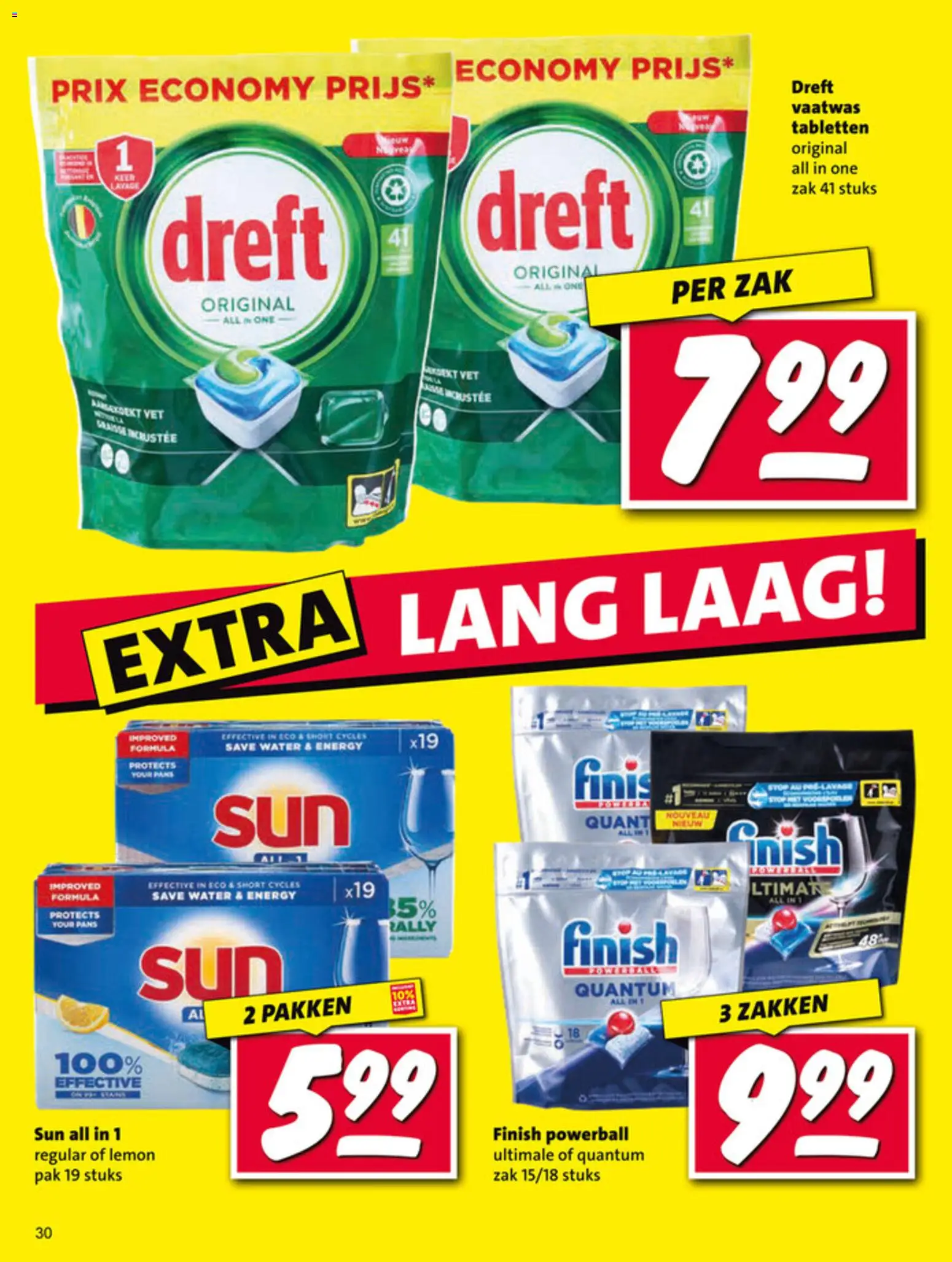{H1} | Pagina: 30 | Producten: Vaatwas tabletten, Zak, Festék