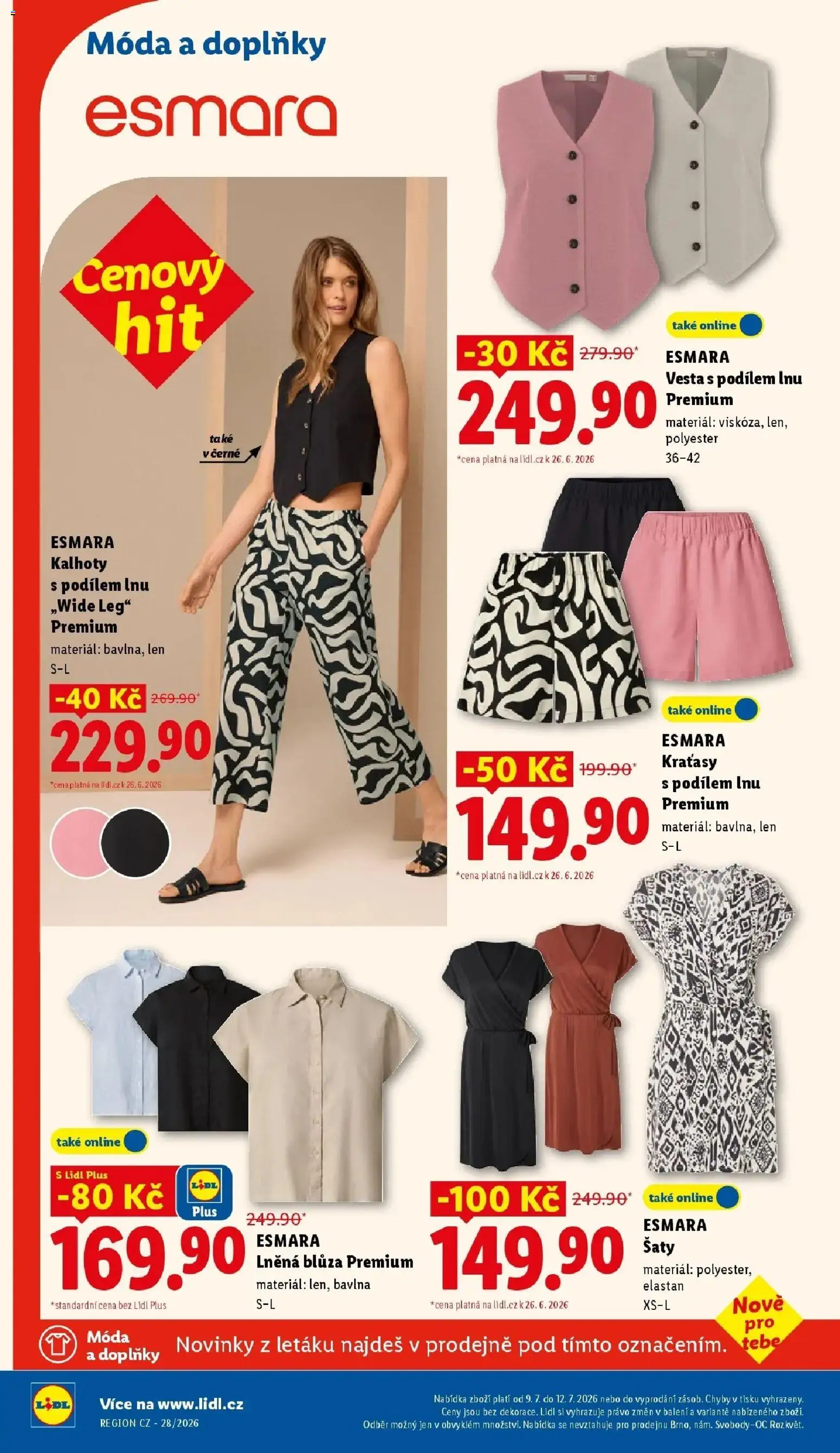 Lidl aktuální leták od 09.07.2026 | Strana: 44 | Produkty: Vesta, Kalhoty, Kraťasy, Pants