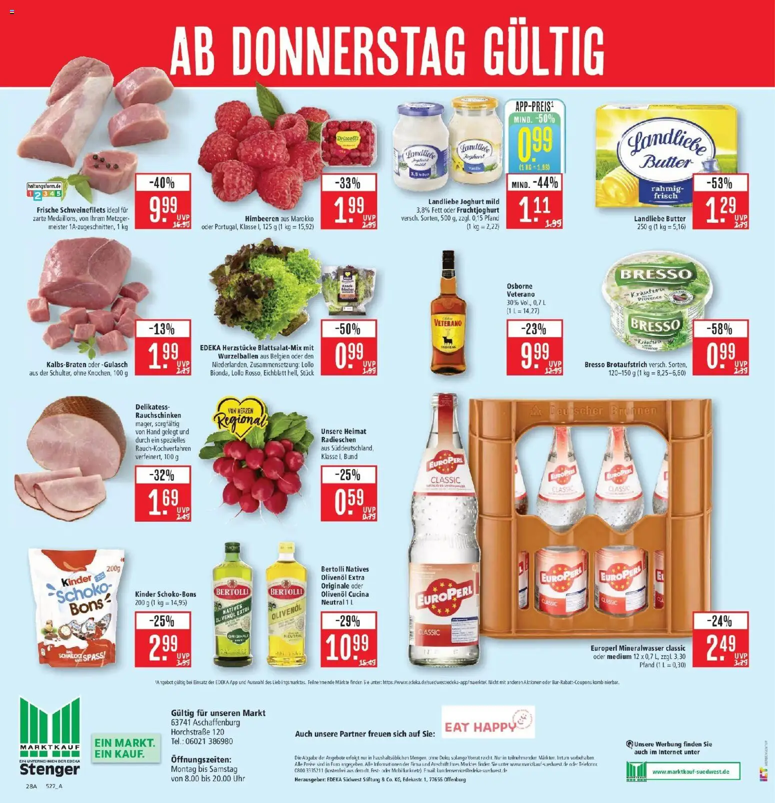 Marktkauf Prospekt Aschaffenburg (ab 19.10.2026) » Angebote online | Seite: 36 | Produkte: Osborne, Olivenol, Bresso, Mineralwasser