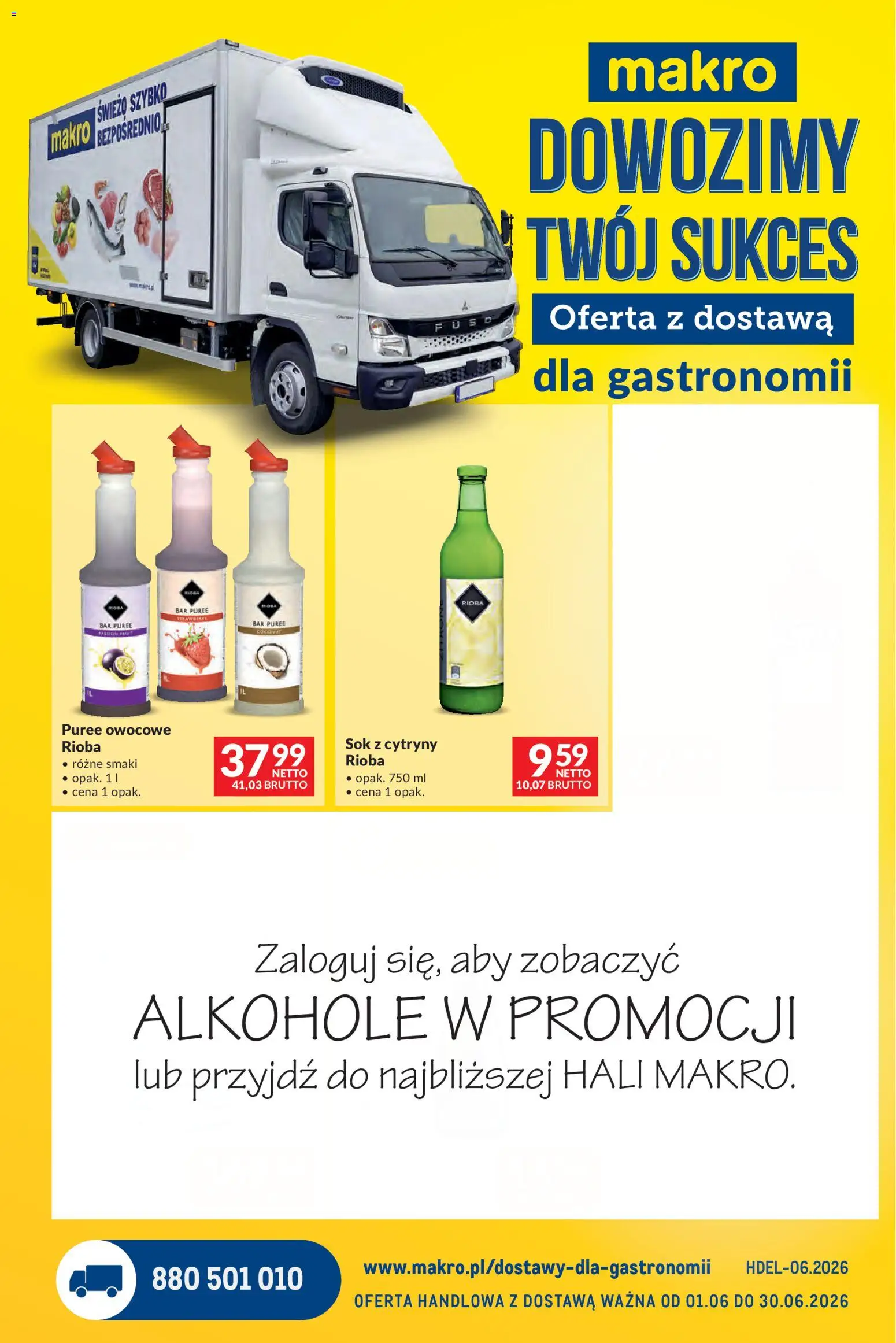 Makro gazetka - Dostawy dla gastronomii od 01.06.2026 | Strona: 1 | Produkty: Sok z cytryny, Cytryny, Sok