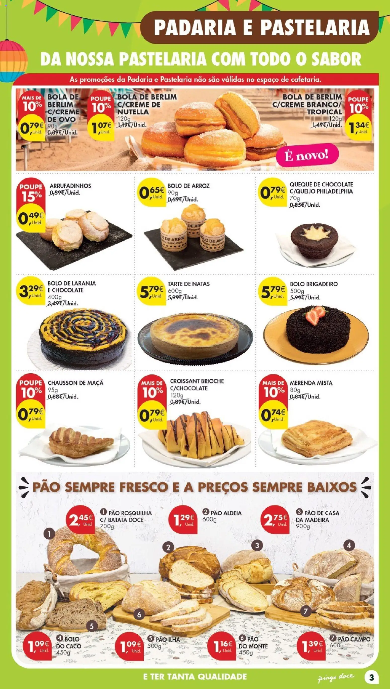 Pingo Doce Poupe Esta Semana Madeira │ válido de 16.06.2026 | Página: 3 | Produtos: Batata, Bolo, Pão, Arroz