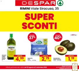Anteprima del volantino Despar volantino Rimini valido a partire dal 20/08/2026