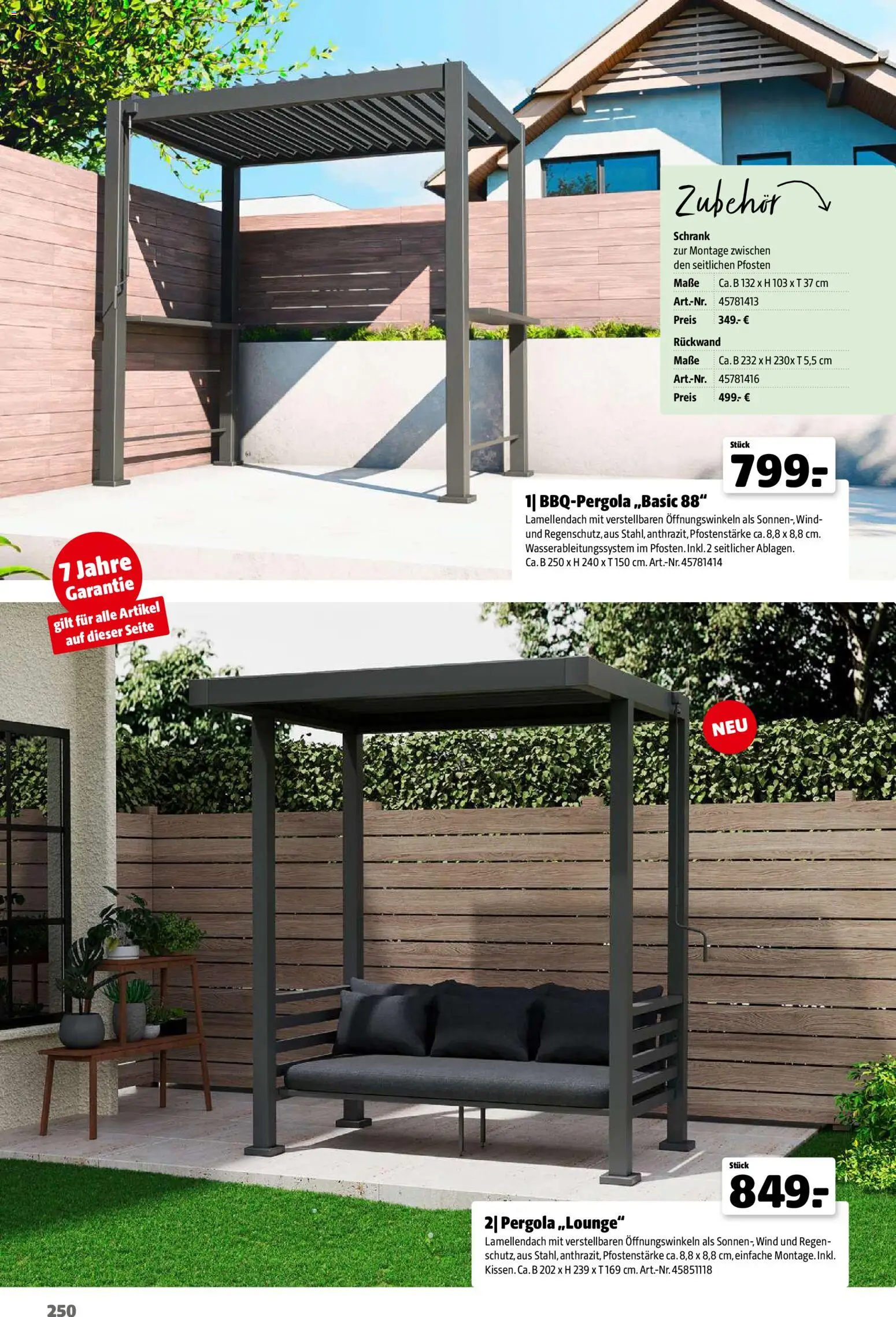 Hagebau Gartenjahr gültig ab 13.03.2026 | Seite: 250 | Produkte: Schrank