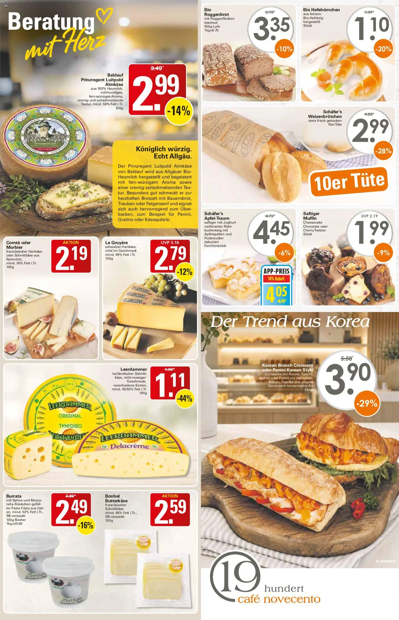 WEZ Prospekt – gültig ab 07.09.2026 | Seite: 3 | Produkte: Leerdammer, Croissant, Pasta, Sahne