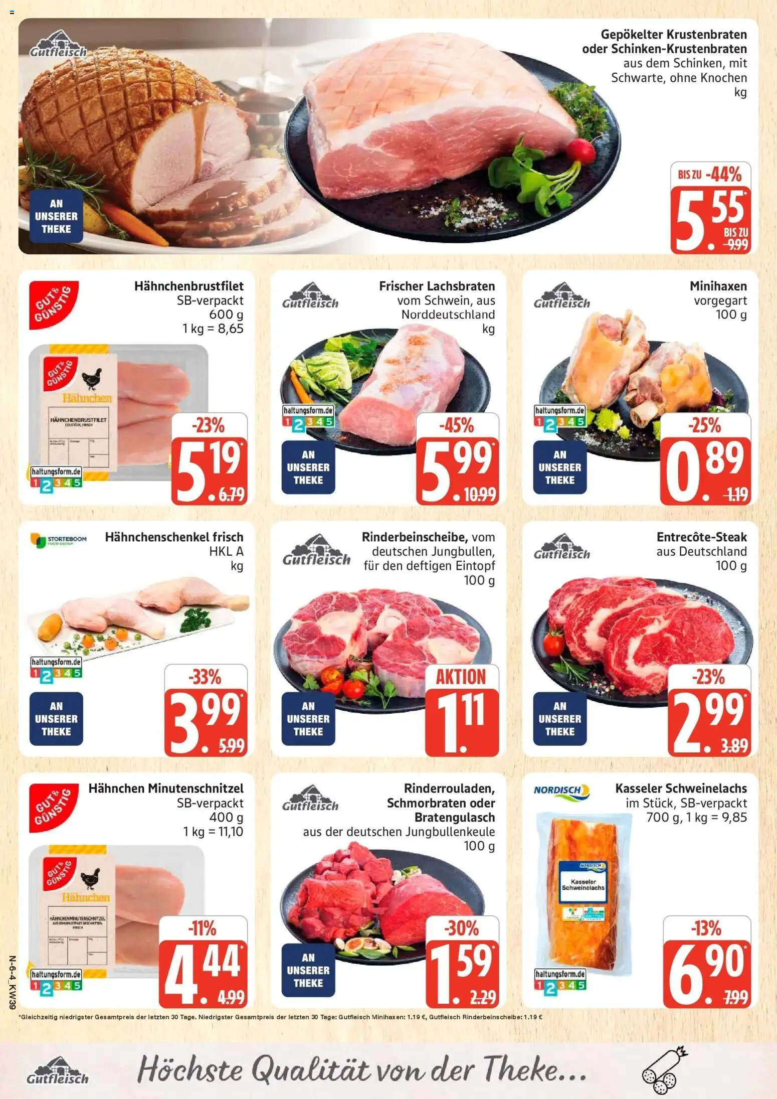 Marktkauf Prospekt Neuenkirchen (ab 21.09.2026) » Angebote online | Seite: 6 | Produkte: Hahnchen, Hahnchenschenkel, Theke, Krustenbraten