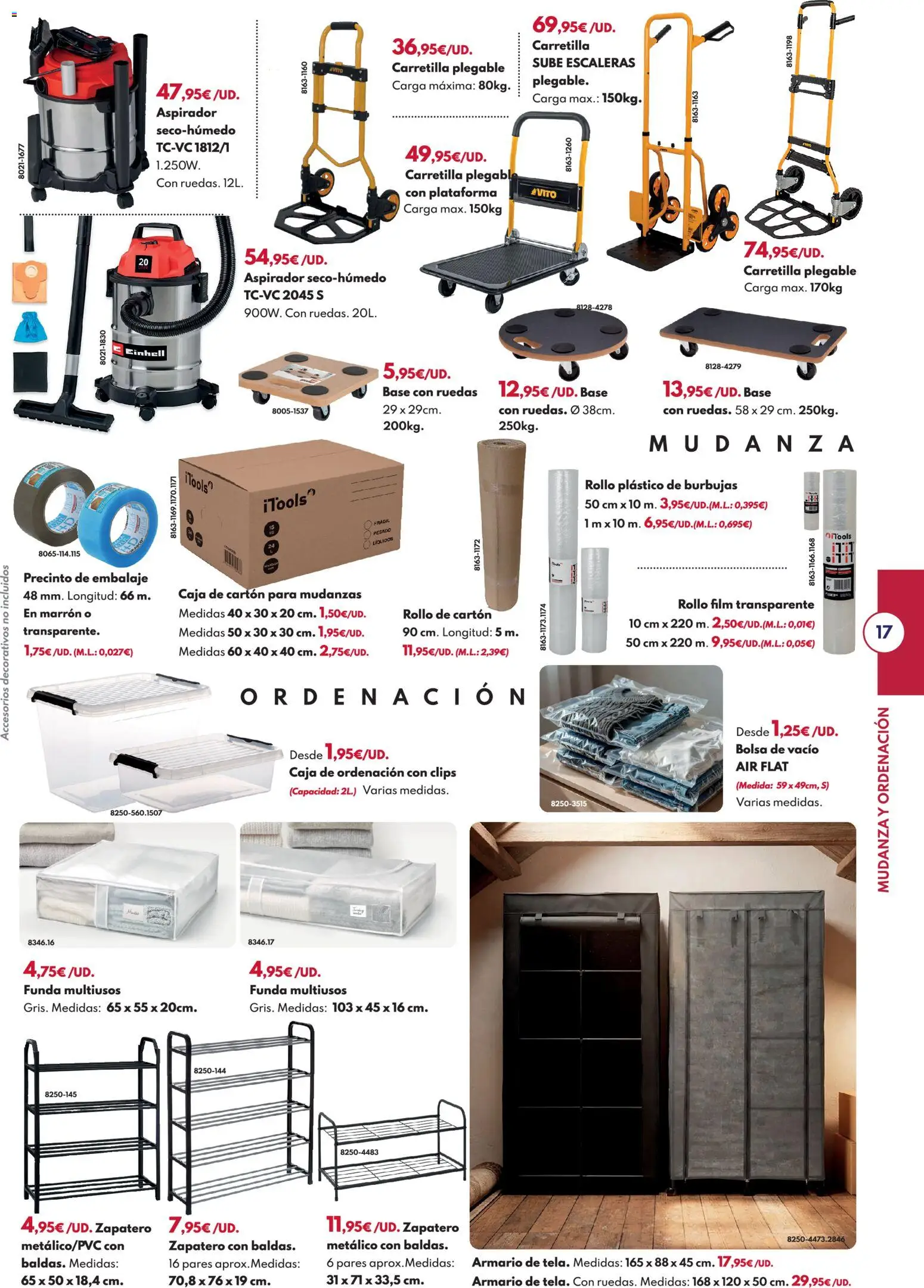 BricoCentro - Folleto Vuelta al Cole │ válido desde el 24/08/2026 | Página: 17 | Productos: Zapatero, Aspirador, Armario, Caja