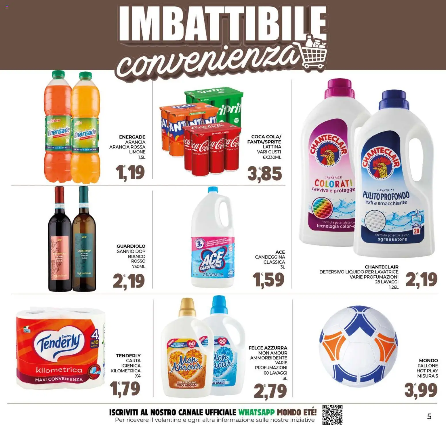 Volantino Eté del 07/08/2026 | Pagina: 5 | Prodotti: Sgrassatore, Acqua, Limone, Pallone