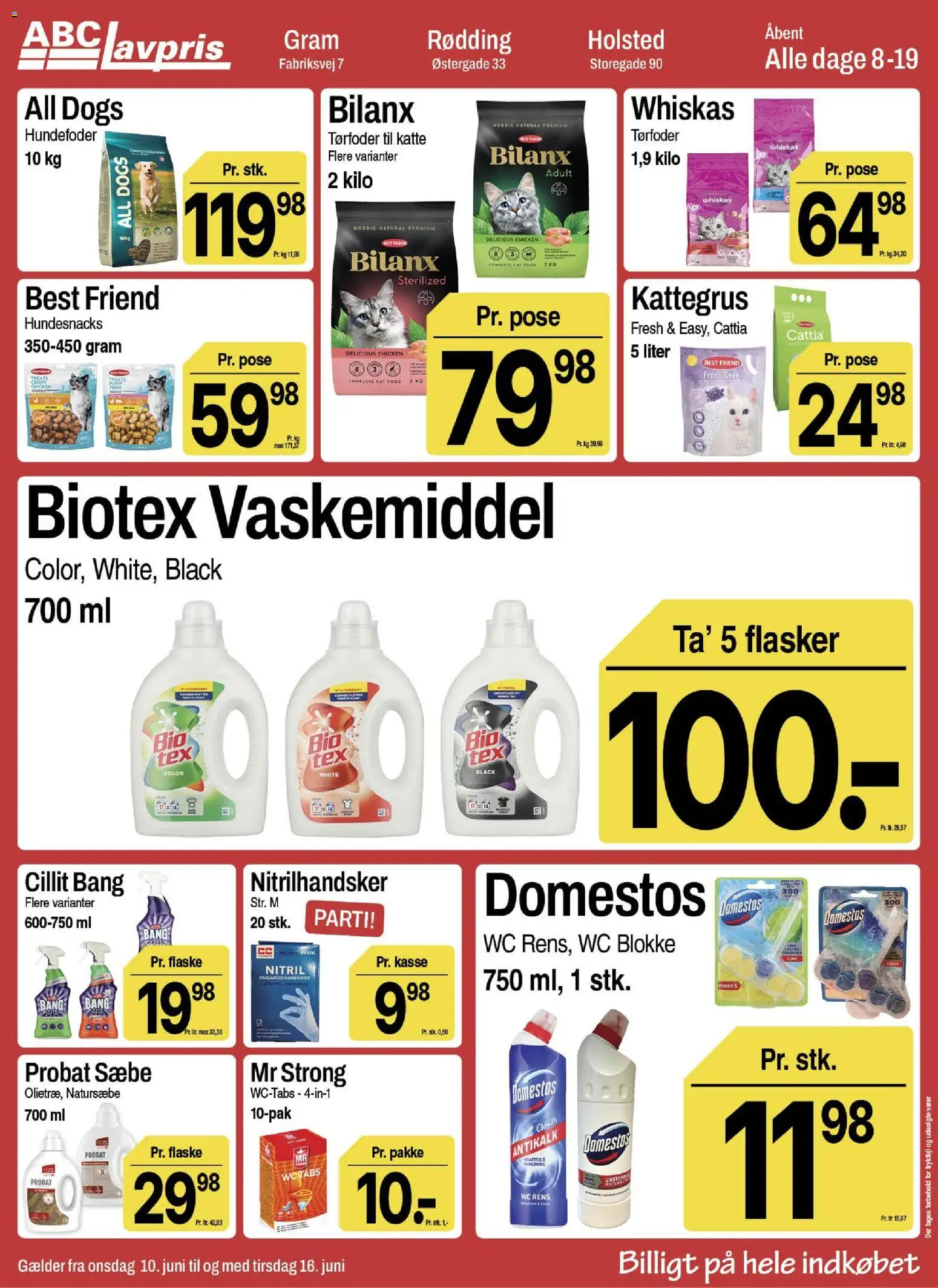 Abc Lavpris tilbudsavis – gyldig fra 10.06.2026 | Side: 10 | Produkter: Sæbe, Hundefoder