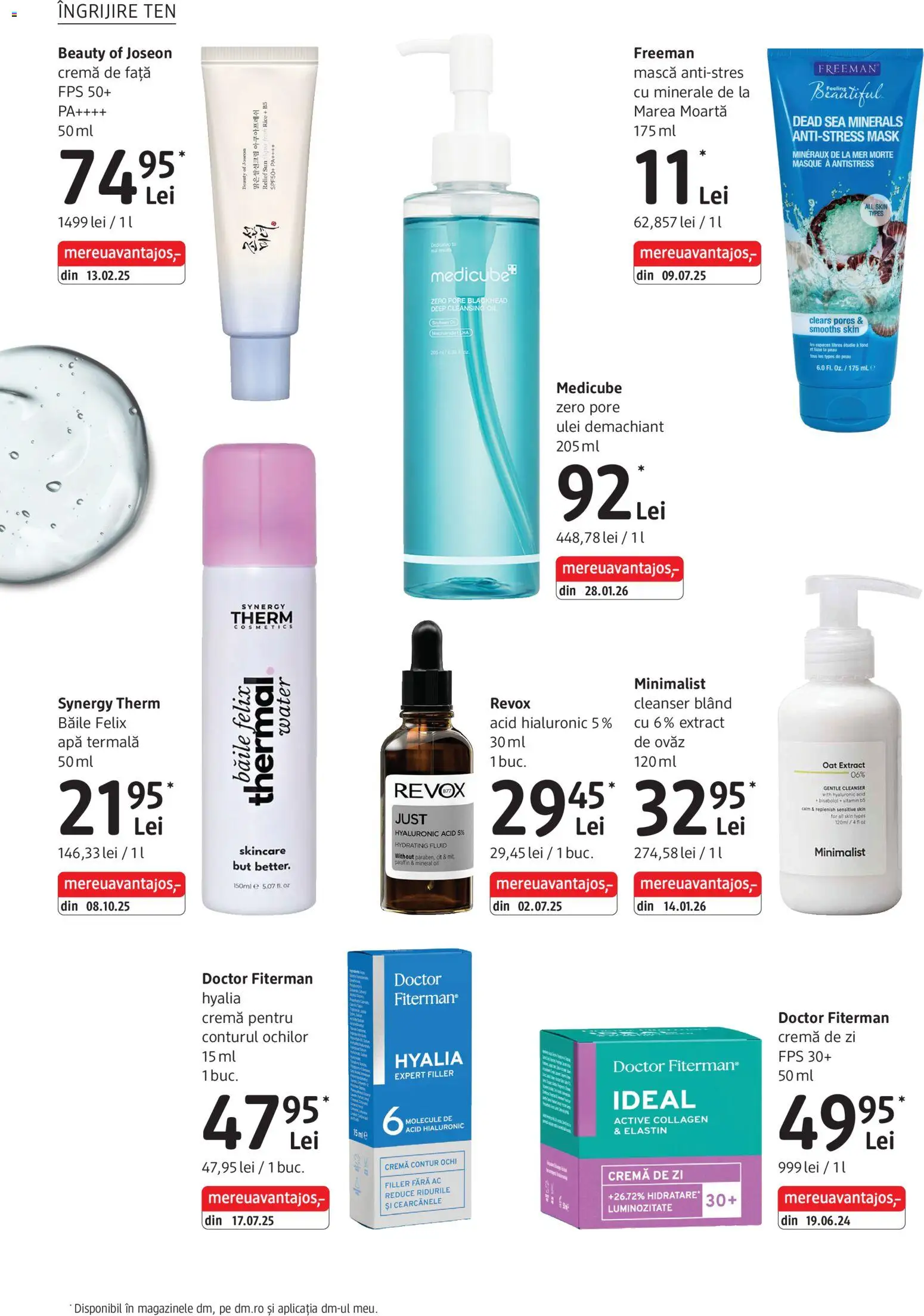 Noul catalog DM drogeriemarkt – valabil de la 02.04.2026 | Pagină: 8 | Produse: Demachiant, Cremă de zi, Cremă, Ulei
