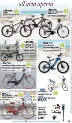 Anteprima del volantino Ipercoop volantino Estate Lombardia valido a partire dal 07.05.2026 | Pagina: 25 | Prodotti: Bicicletta, Data, Alluminio, Batteria