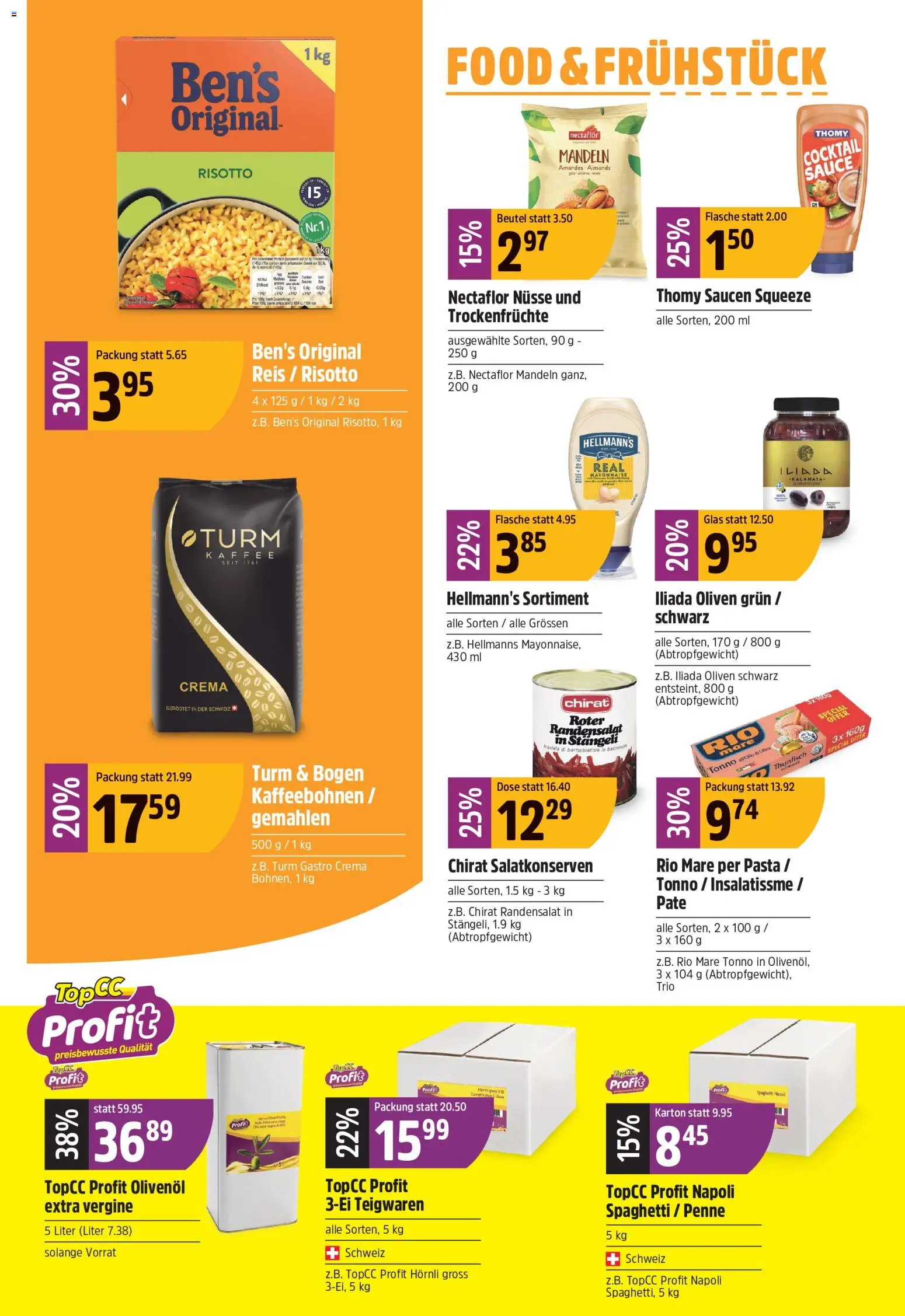 TopCC aktionen – gültig ab 27.07.2026 | Seite: 14 | Produkte: Kaffee, Teigwaren, Nüsse, Mayonnaise