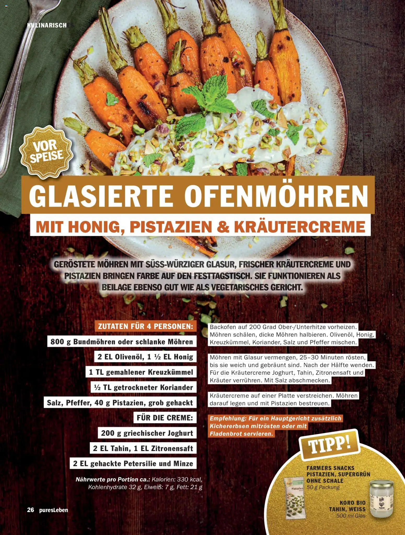 HIT pures Leben 04/2026 – gültig ab 06.10.2026 | Seite: 26 | Produkte: Creme, Mohren, Salz, Pfeffer