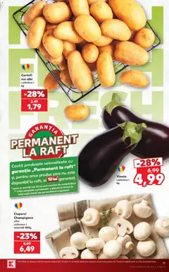 Ofertele Kaufland valabile de la 29.07.2026 | Pagină: 11 | Produse: Raft, Ciuperci, Cartofi