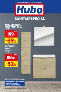 Hubo folder Sanitairspecial - Voorbeeld van een folder van Hubo, geldig van 17.06.2026