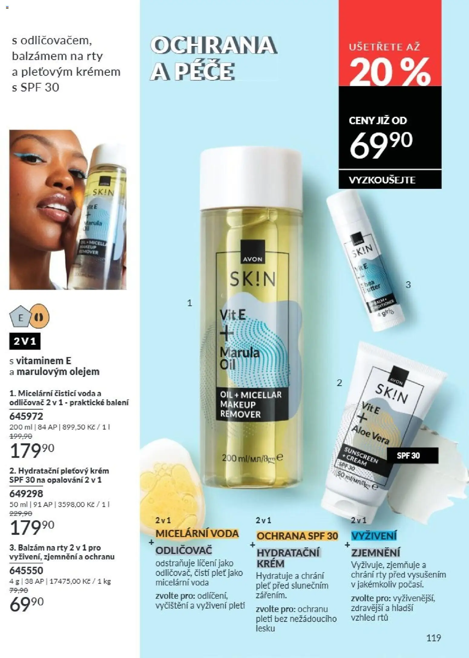 Avon Katalog 07/2026 od 01.07.2026 | Strana: 119 | Produkty: Voda, Makeup, Balzám na rty, Krém