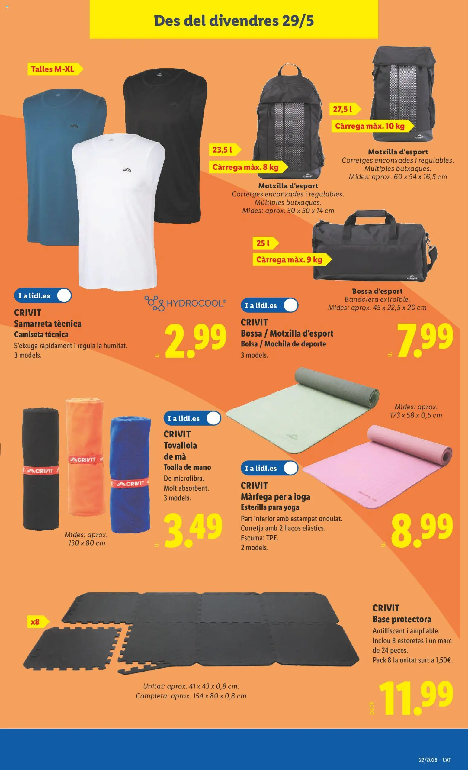 Lidl folleto de bazar │ válido desde el 25.05.2026 | Página: 29 | Productos: Mochila, Bolsa