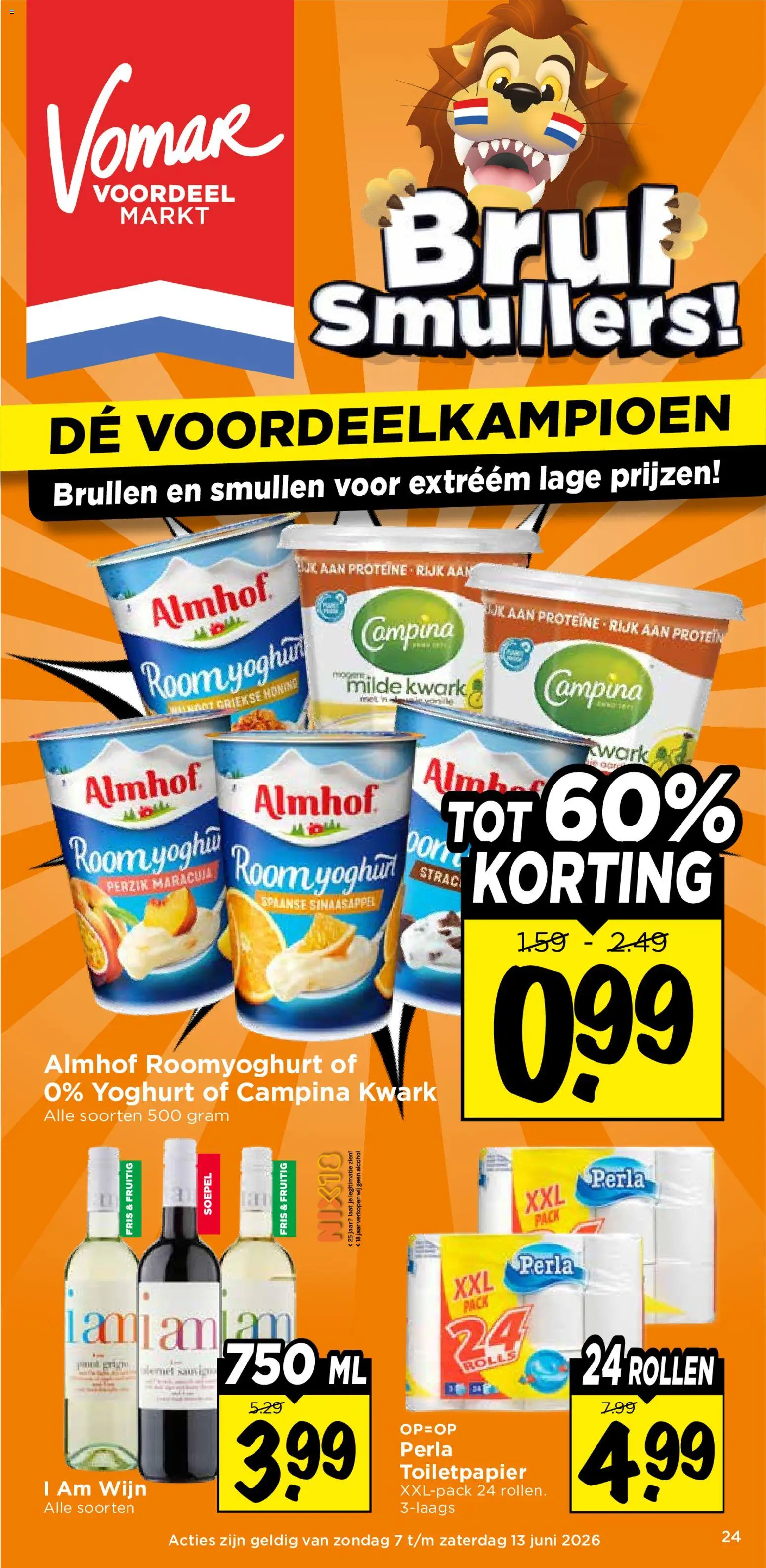 {H1} | Pagina: 1 | Producten: Yoghurt, Room, Toiletpapier, Alcohol