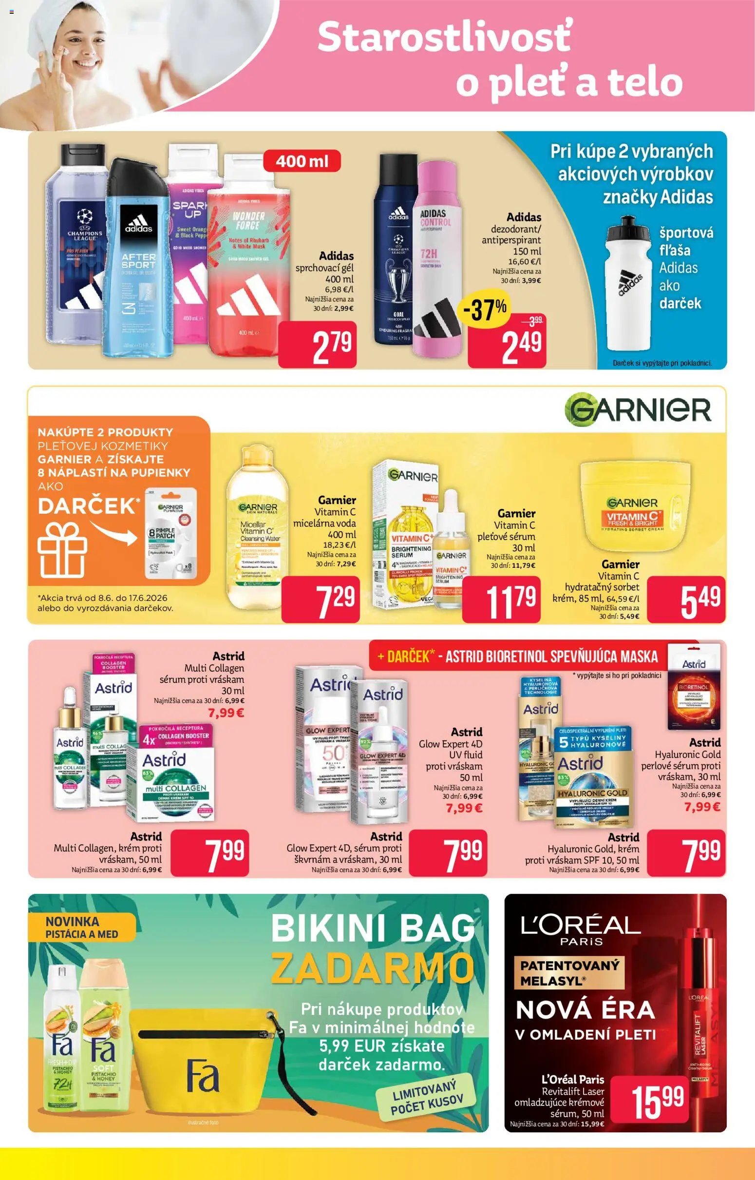 Nové Teta drogerie akcie – leták je platný od 08.06.2026 | Strana: 8 | Produkty: Laser, Sorbet, Maska, Krém