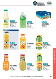 METRO - Prévisualisation de METRO - Restauration rapide valide à partir de 14/04/2026 | Page: 149 | Produits: Mangue, Jus d'orange, Jus d'ananas, Jus
