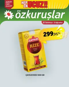 27 Temmuz 2026 tarihinden itibaren geçerli olan Özkuruşlar kataloğu önizlemesi