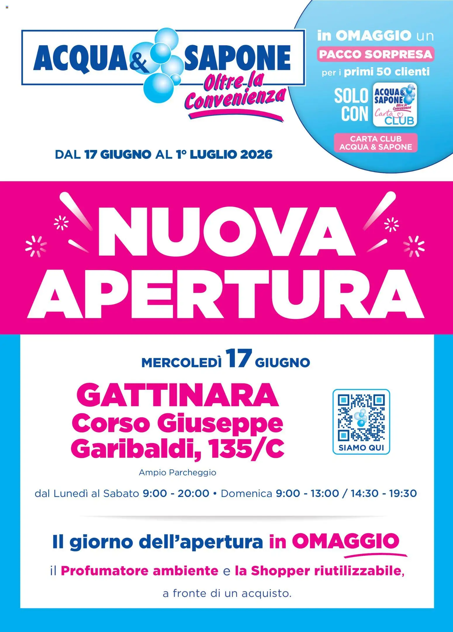 Volantino Acqua e Sapone del 17.06.2026 | Pagina: 1 | Prodotti: Sapone, Acqua