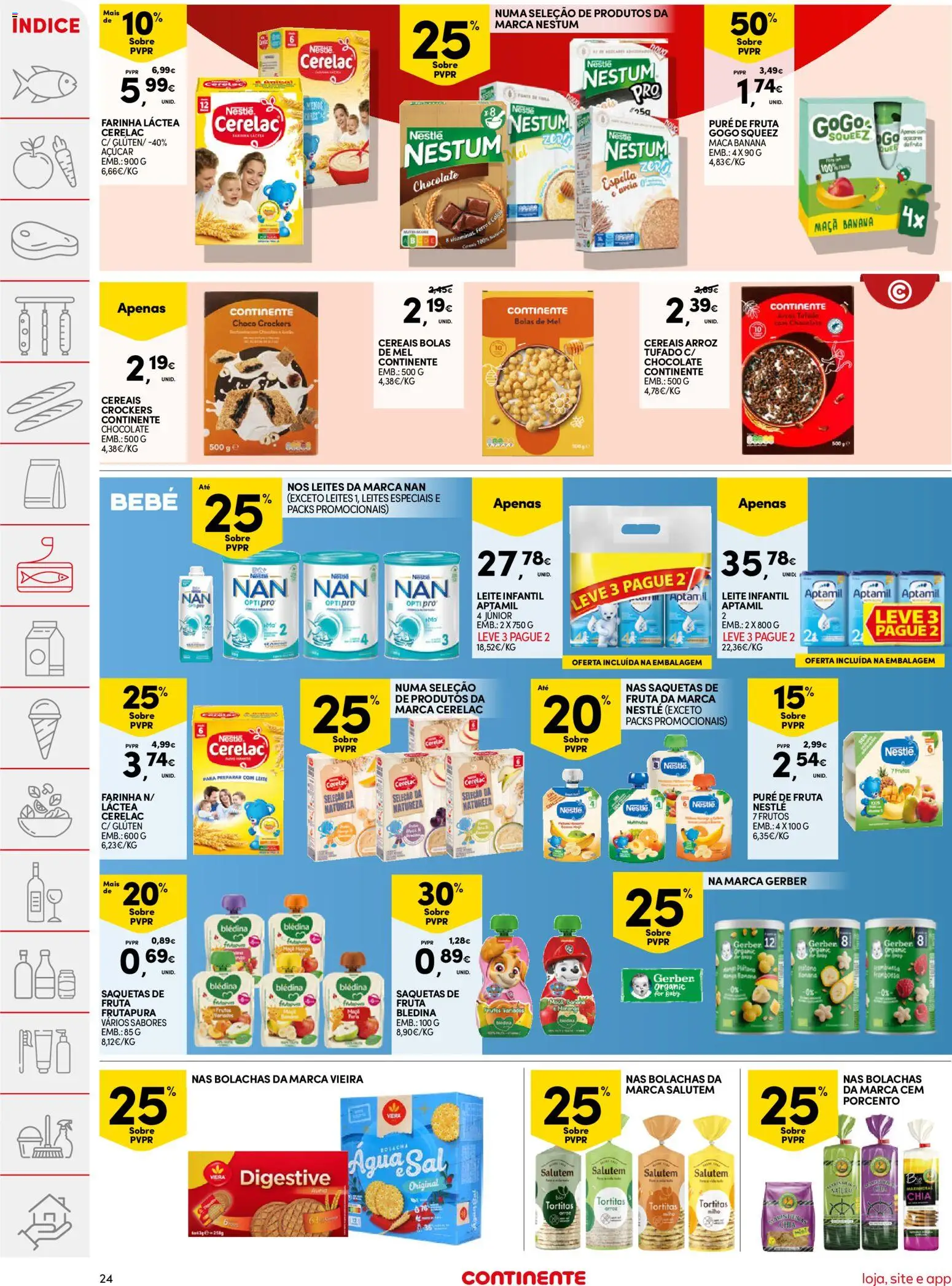 Continente folheto │ válido de 05.05.2026 | Página: 24 | Produtos: Banana, Chocolate, Arroz, Açúcar