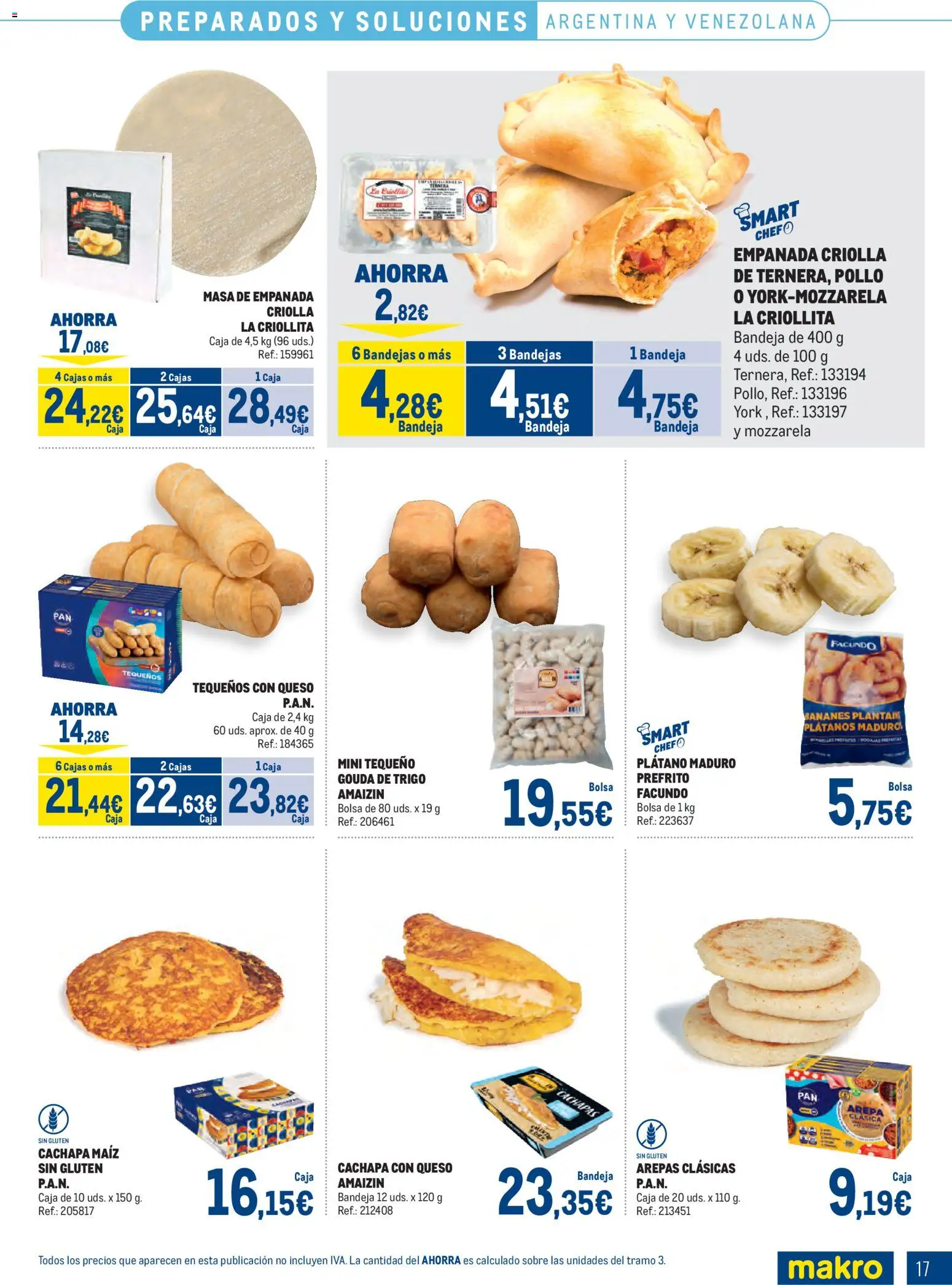 Makro Congelados Norte 2 │ válido desde el 04.05.2026 | Página: 17 | Productos: Queso, Bolsa, Bandeja, Caja