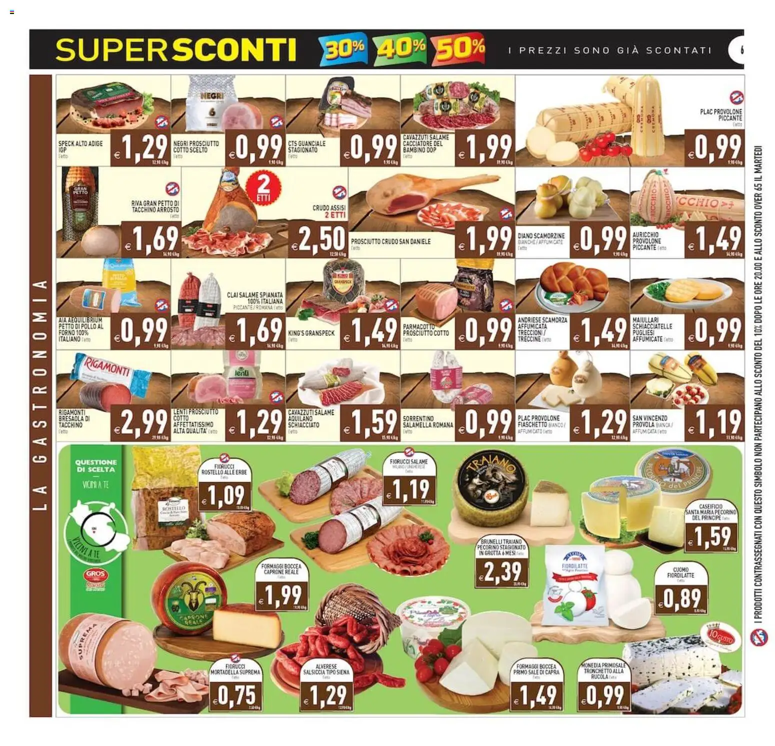 Volantino PIM Supermercati del 02/09/2026 | Pagina: 6 | Prodotti: Bresaola, Mortadella, Provola, Guanciale