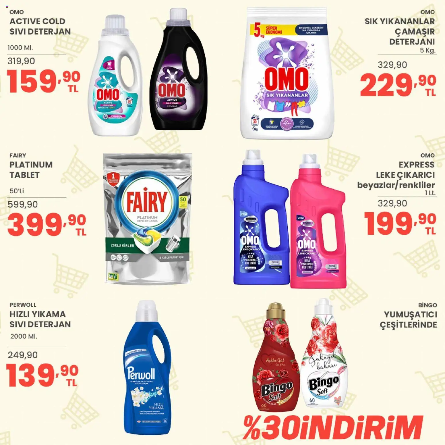 Sarıyer Katalog - 02 Ekim 2026 tarihinden itibaren geçerlidir | Sayfa: 37 | Ürünler: Yumuşatıcı, Leke çıkarıcı, Deterjan, Tablet