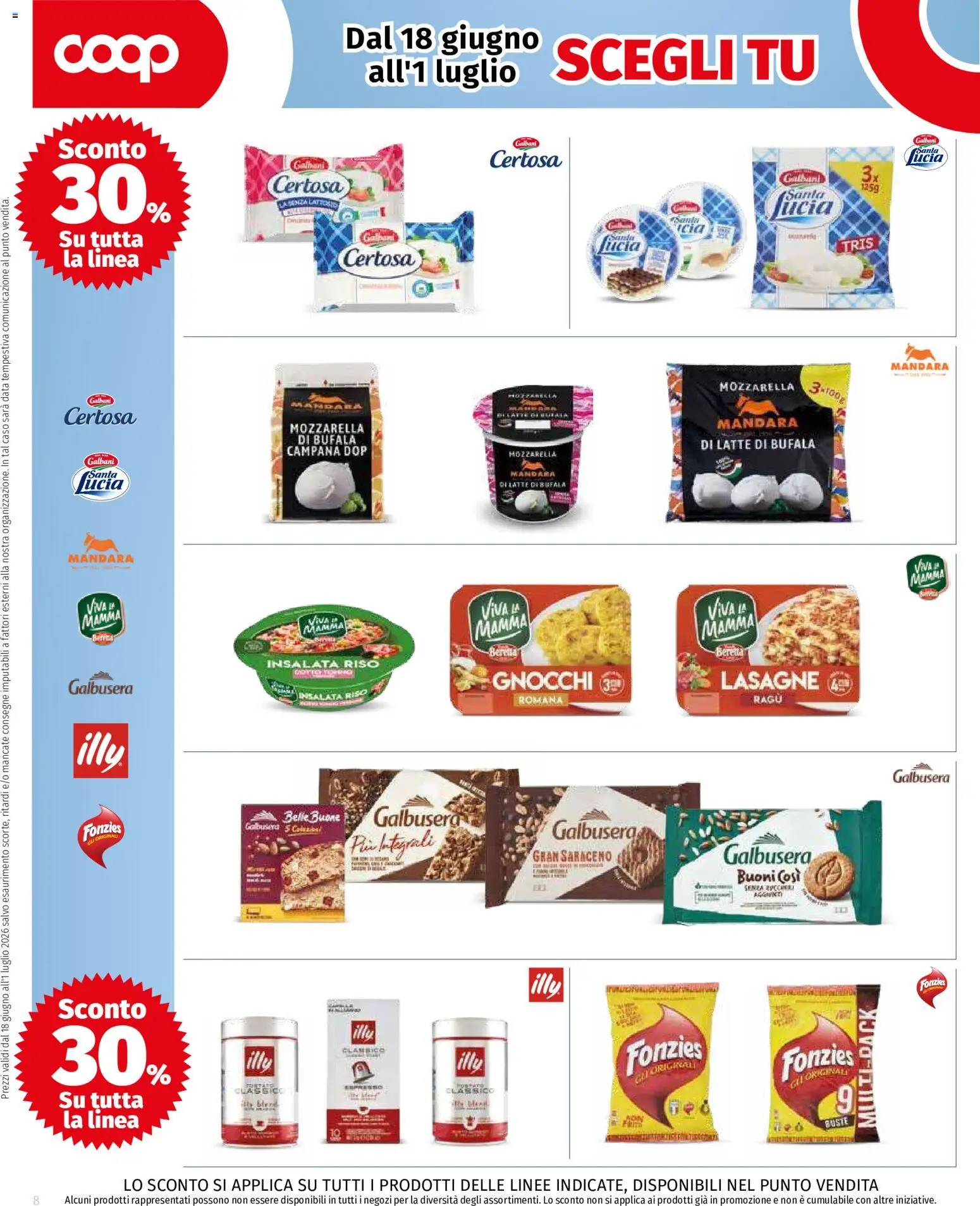 Volantino COOP del 18.06.2026 | Pagina: 8 | Prodotti: Riso, Insalata, Ragú, Gnocchi