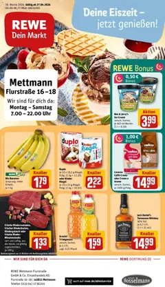 Rewe Prospekt Mettmann	 ab 27.04.2026 gültig | Seite: 1 | Produkte: Rindergulasch, Bäckerei, Granini, Koffer