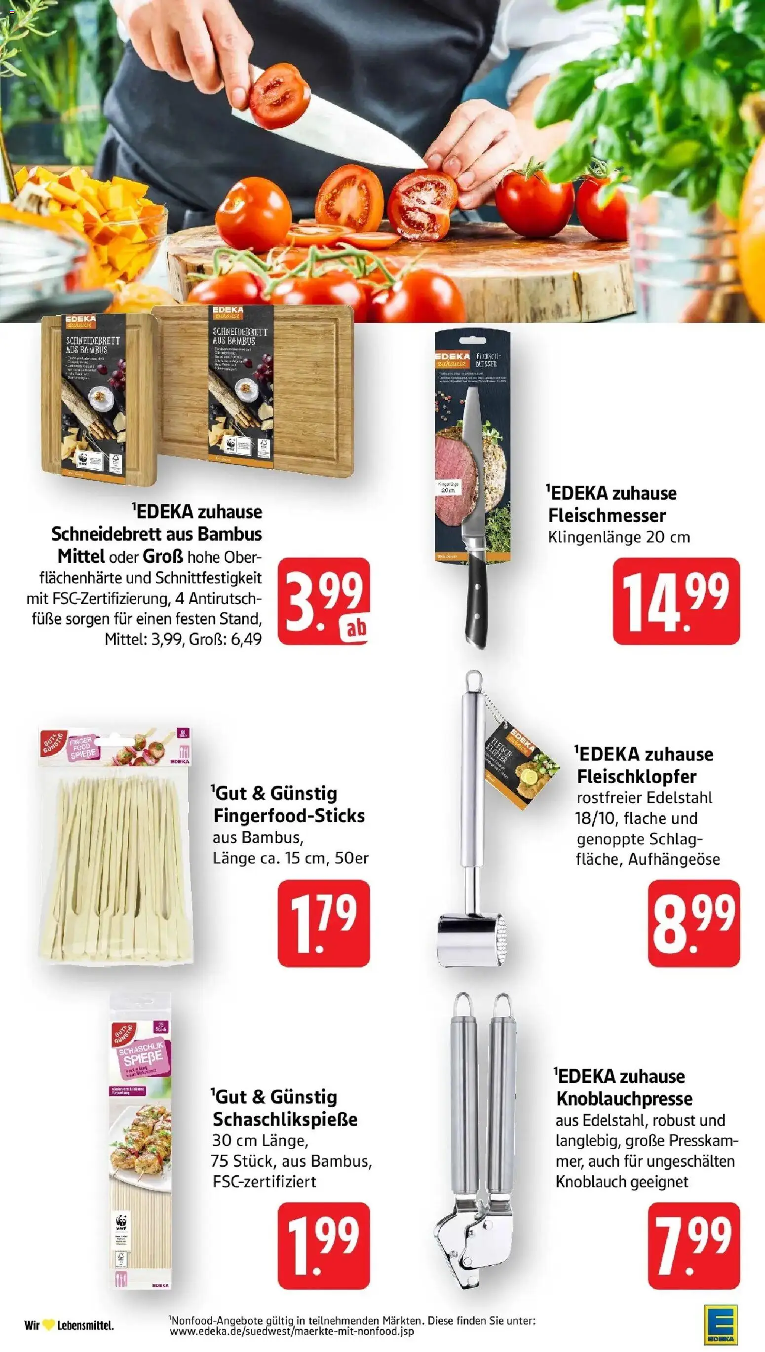 Edeka Prospekt Freiburg – gültig ab 27.07.2026 | Seite: 38 | Produkte: Knoblauch, Fleisch