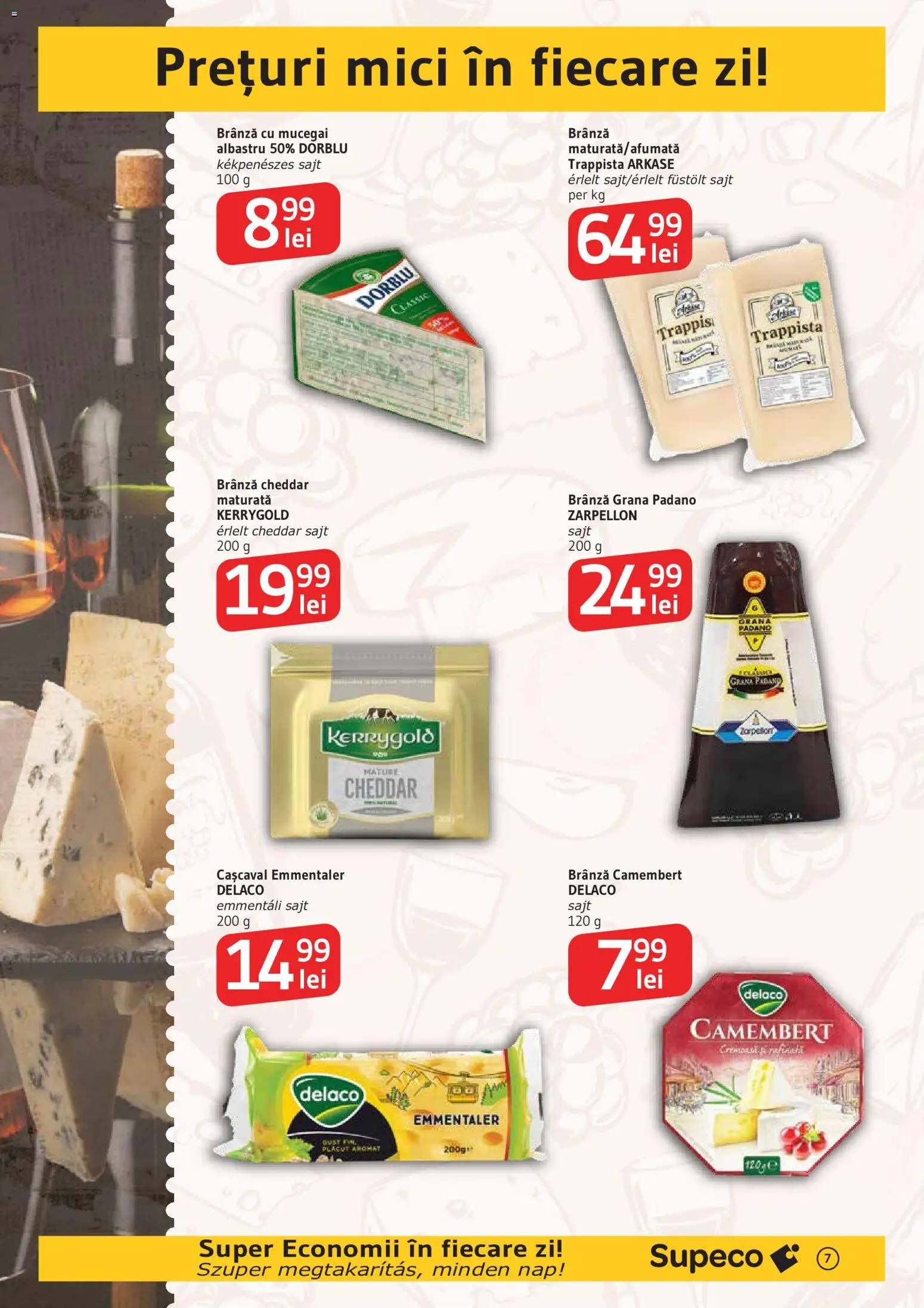 Noul catalog Supeco – valabil de la 08.10.2026 | Pagină: 7 | Produse: Delaco, Cașcaval, Mici, Brânză